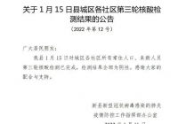 新县发布第12号公告:第三轮核酸检测结果全部为阴性 新县发布第12号公告:第三轮核酸检测结果全部为阴性