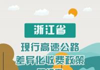浙江全面推广高速公路差异化收费 继续实施现有差异化收费政策 浙江全面推广高速公路差异化收费 继续实施现有差异化收费政策
