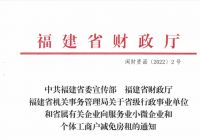 福建明确!这些群体可减免6个月租金 福建明确!这些群体可减免6个月租金